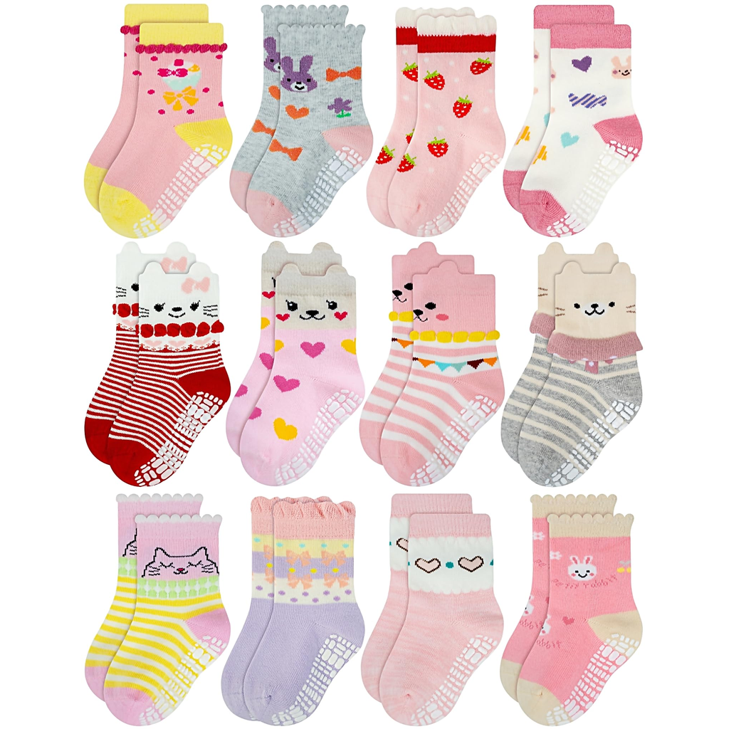 Patterned Baby Socks - 2 Pack