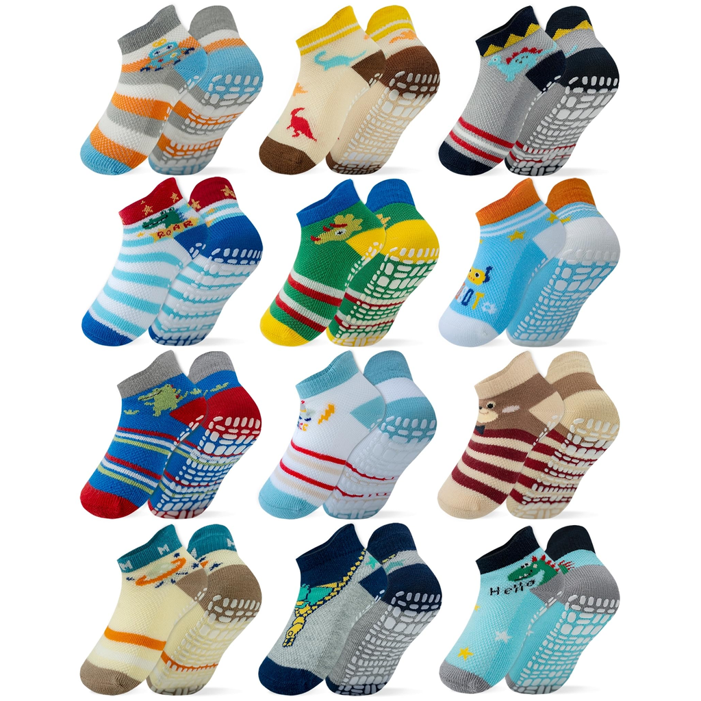 Patterned Baby Socks - 4 Pack