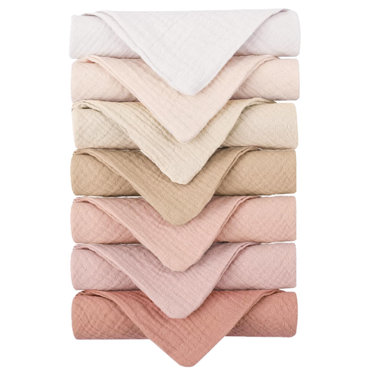 Wide Baby Washcloth - Beige