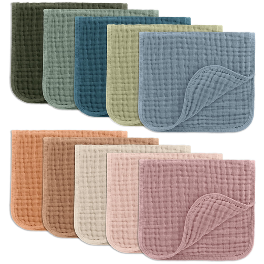 Travel Burp Cloth - White